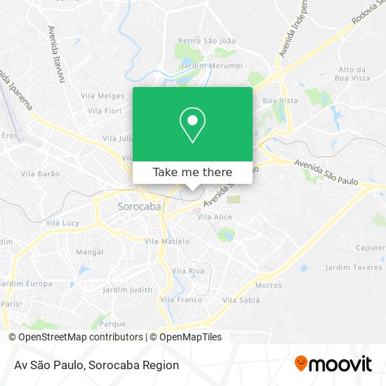 Av São Paulo map