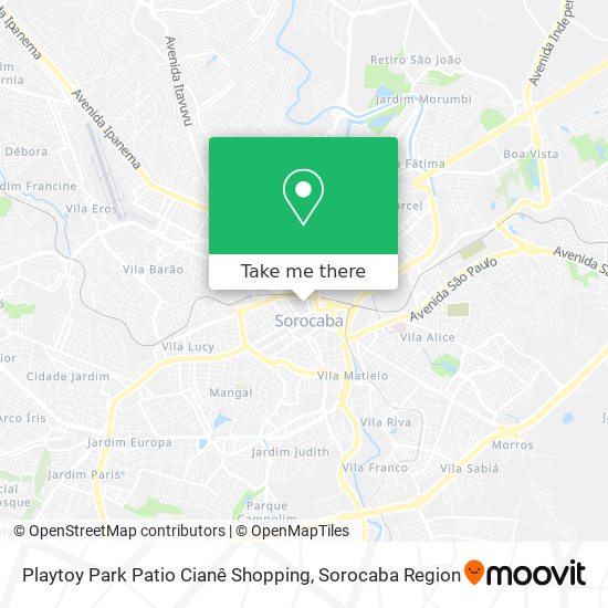 Playtoy Park Patio Cianê Shopping map