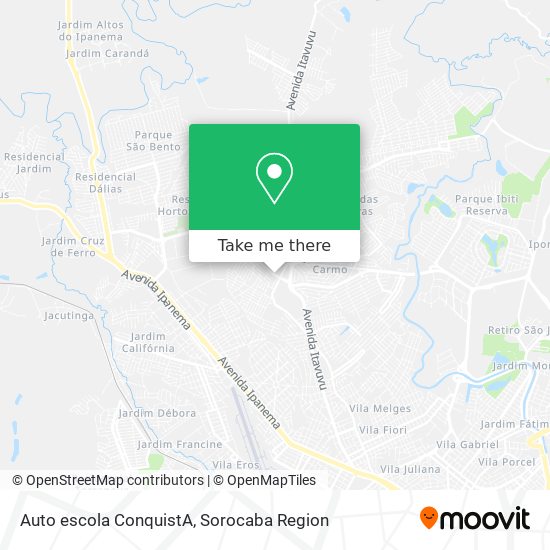 Auto escola ConquistA map