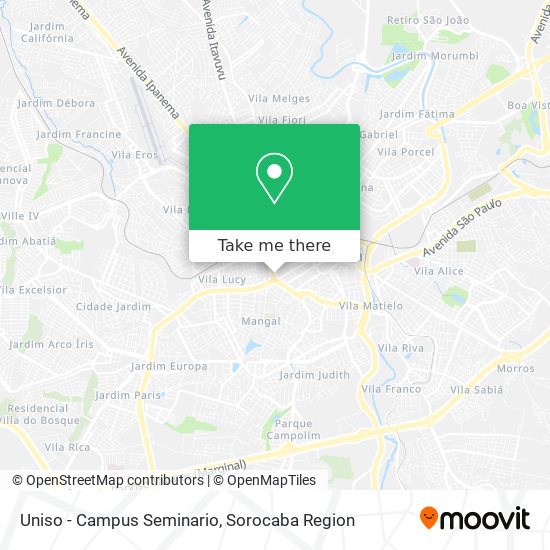 Uniso - Campus Seminario map