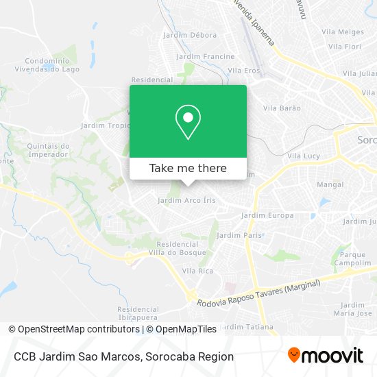 Mapa CCB Jardim Sao Marcos