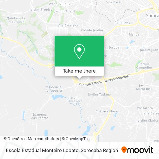 Escola Estadual Monteiro Lobato map