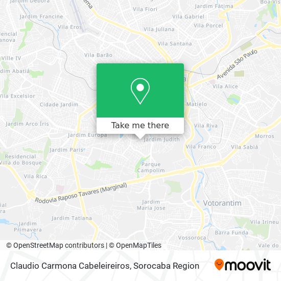 Claudio Carmona Cabeleireiros map