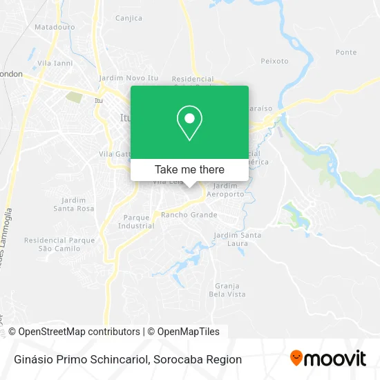 Mapa Ginásio Primo Schincariol
