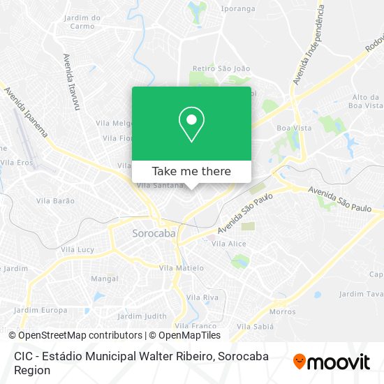 Mapa CIC - Estádio Municipal Walter Ribeiro