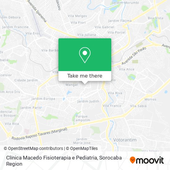 Clínica Macedo Fisioterapia e Pediatria map