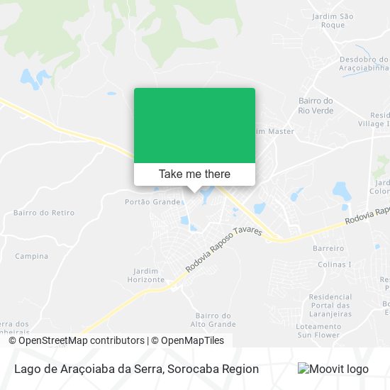 Lago de Araçoiaba da Serra map