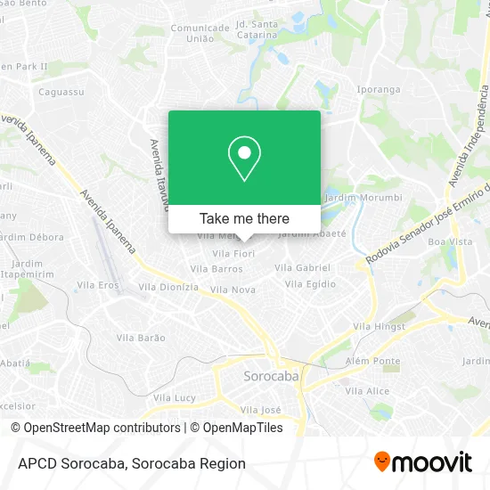APCD Sorocaba map