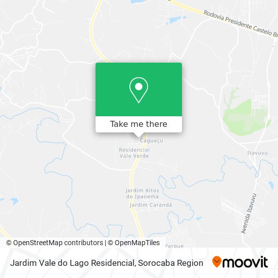 Mapa Jardim Vale do Lago Residencial