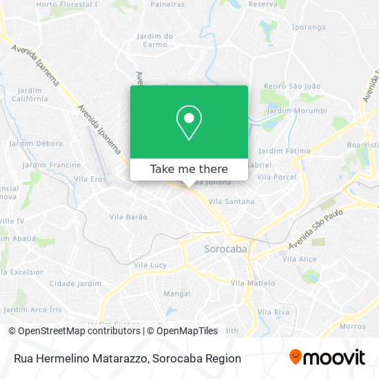 Mapa Rua Hermelino Matarazzo