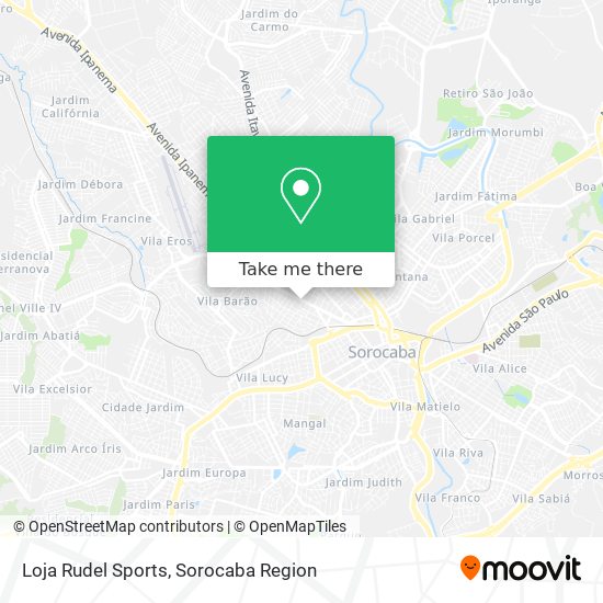 Loja Rudel Sports map