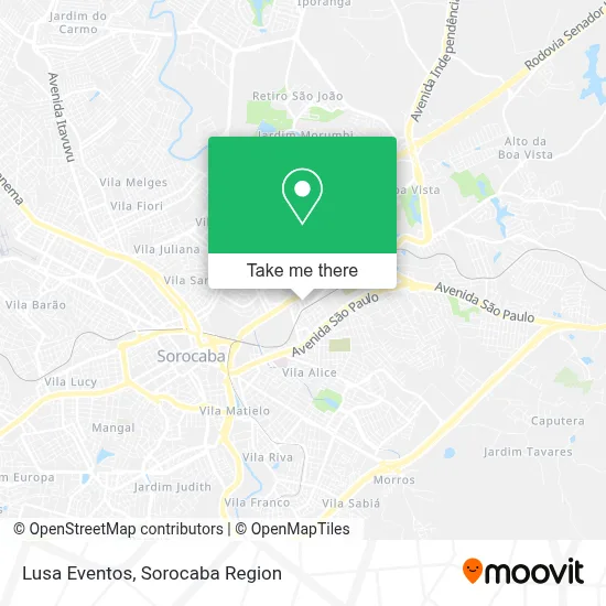 Lusa Eventos map