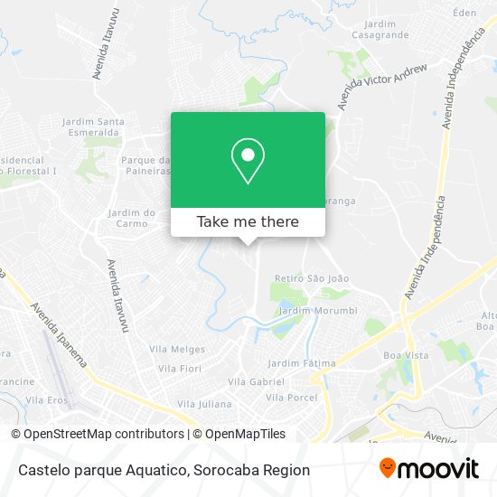 Castelo parque Aquatico map
