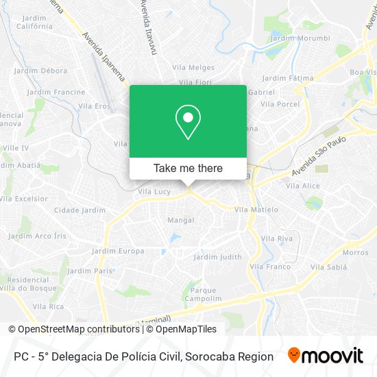 PC - 5° Delegacia De Polícia Civil map
