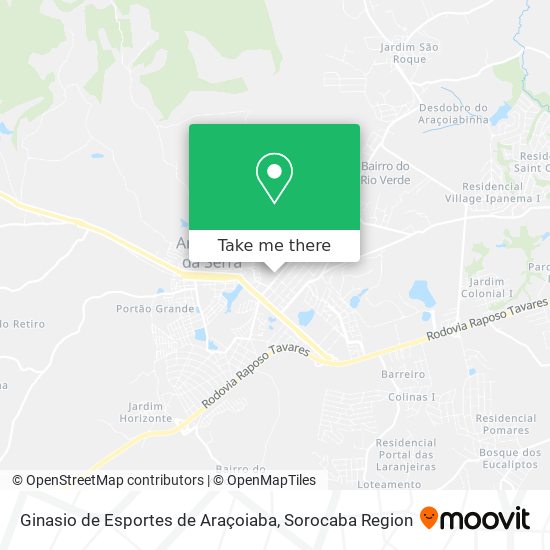 Ginasio de Esportes de Araçoiaba map