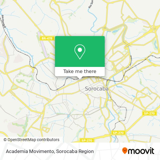 Academia Movimento map