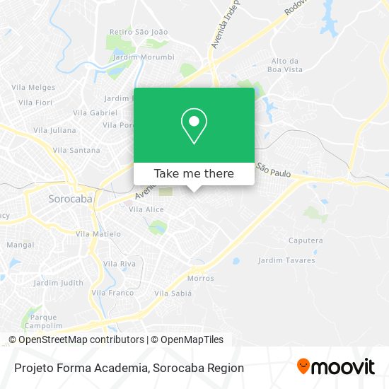 Projeto Forma Academia map