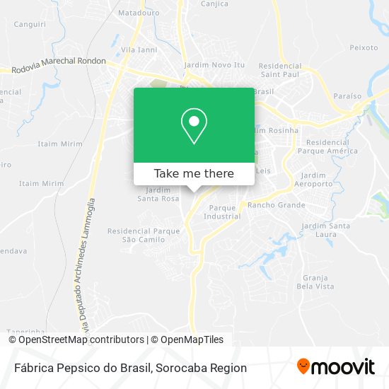 Fábrica Pepsico do Brasil map