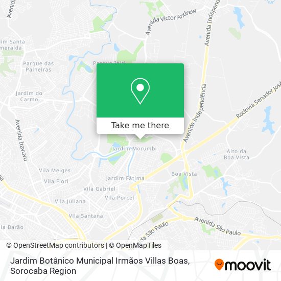 Jardim Botânico Municipal  Irmãos Villas Boas map