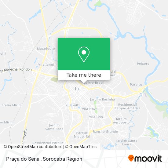 Mapa Praça do Senai