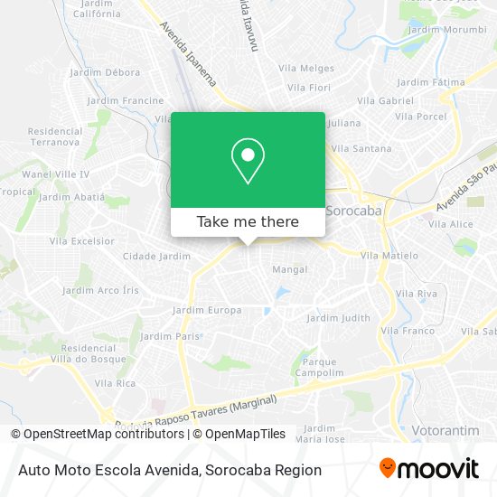 Auto Moto Escola Avenida map