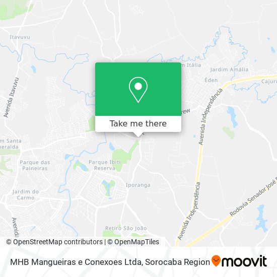 Mapa MHB Mangueiras e Conexoes Ltda