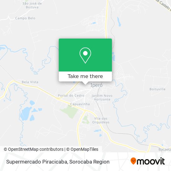 Mapa Supermercado Piracicaba