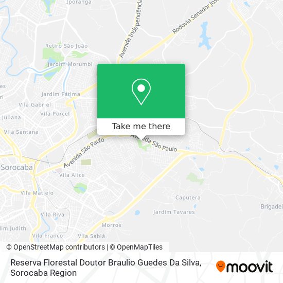 Reserva Florestal Doutor Braulio Guedes Da Silva map