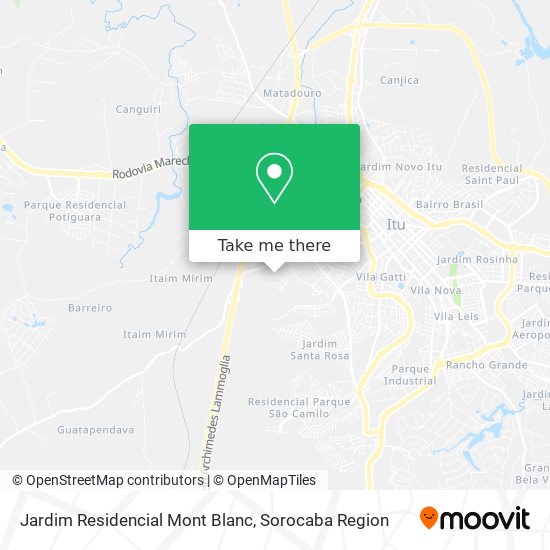 Mapa Jardim Residencial Mont Blanc