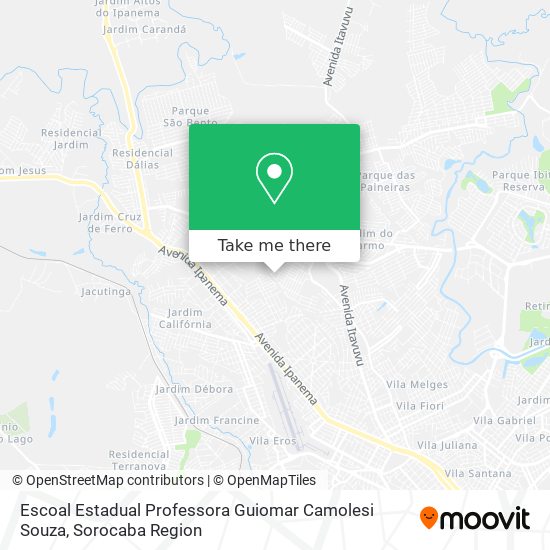 Escoal Estadual Professora Guiomar Camolesi Souza map