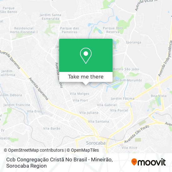 Ccb Congregação Cristã No Brasil - Mineirão map