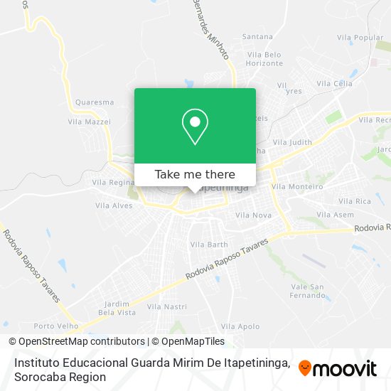 Mapa Instituto Educacional Guarda Mirim De Itapetininga