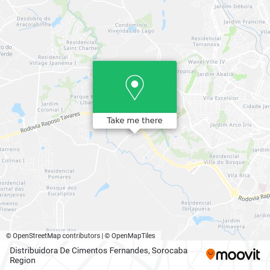 Mapa Distribuidora De Cimentos Fernandes