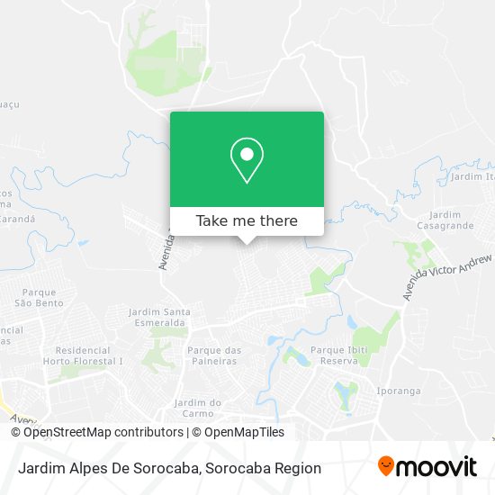 Jardim Alpes De Sorocaba map