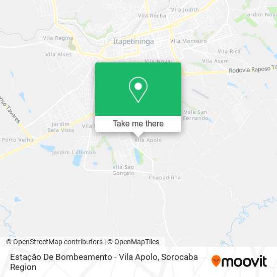 Mapa Estação De Bombeamento - Vila Apolo