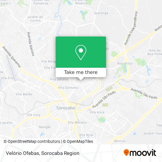 Velório Ofebas map