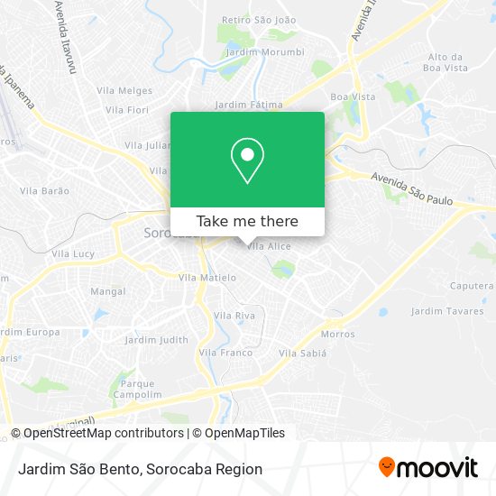 Jardim São Bento map