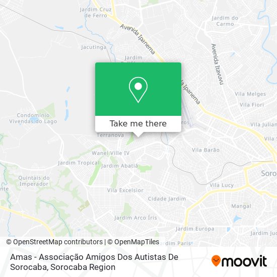 Mapa Amas - Associação Amigos Dos Autistas De Sorocaba