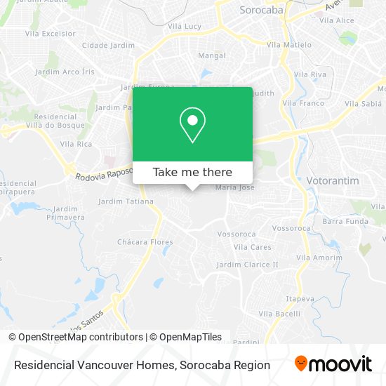 Residencial Vancouver Homes map