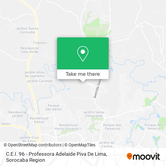 C.E.I. 96 - Professora Adelaide Piva De Lima map