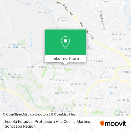 Escola Estadual Professora Ana Cecília Martins map