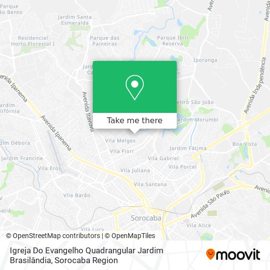 Igreja Do Evangelho Quadrangular Jardim Brasilândia map