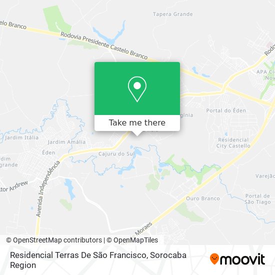Residencial Terras De São Francisco map