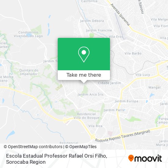 Escola Estadual Professor Rafael Orsi Filho map