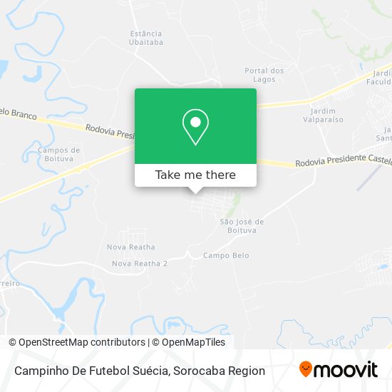 Campinho De Futebol Suécia map