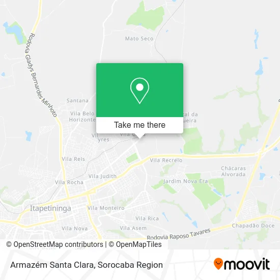 Armazém Santa Clara map