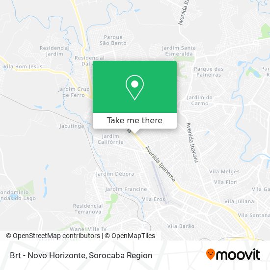 Brt - Novo Horizonte map