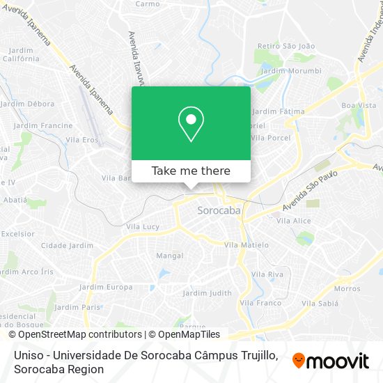 Uniso - Universidade De Sorocaba Câmpus Trujillo map