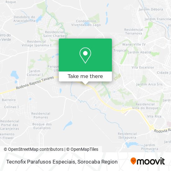 Mapa Tecnofix Parafusos Especiais