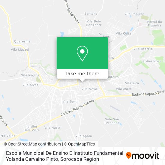 Escola Municipal De Ensino E Instituto Fundamental Yolanda Carvalho Pinto map